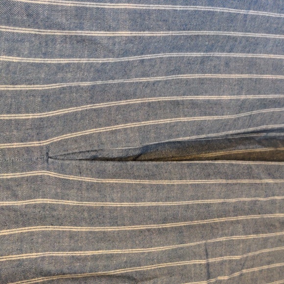 JCrew Women's Size 4 Sleeveless Career Wear Chevron Stripe One Piece Lined Dress - Picture 4 of 16